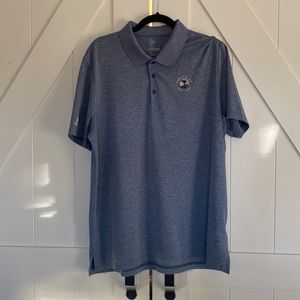 Adidas Pebble Beach Polo - XL - Blue. Fits like L.